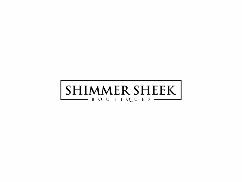 Shimmer & Sheek Boutique logo design by glasslogo