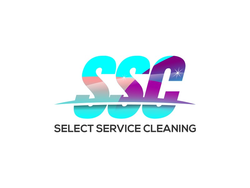 Select Service Cleaning logo design by Yoyosan