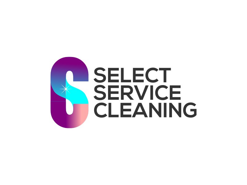 Select Service Cleaning logo design by Yoyosan