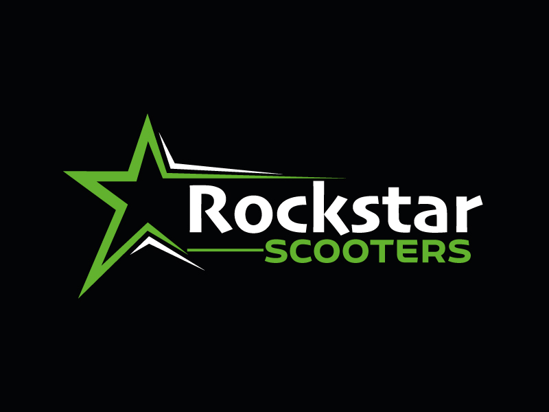 Rockstar Scooters logo design by ElonStark