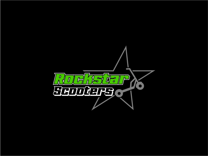 Rockstar Scooters logo design by yoppunx