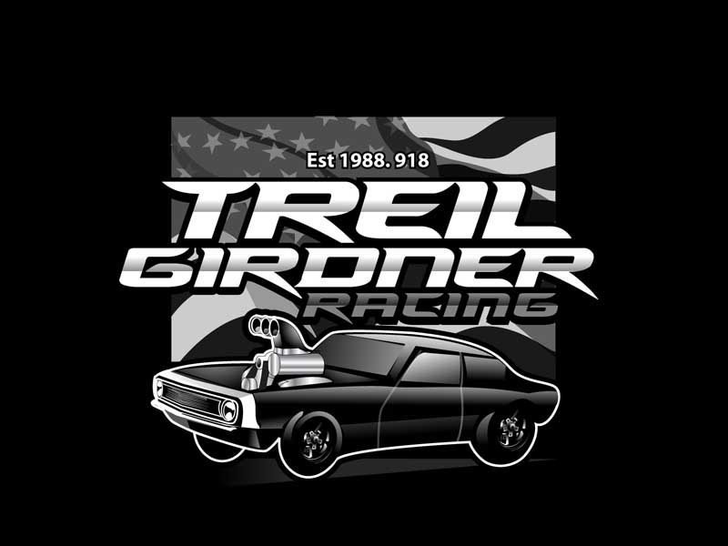 Treil Girdner Racing logo design by DreamLogoDesign
