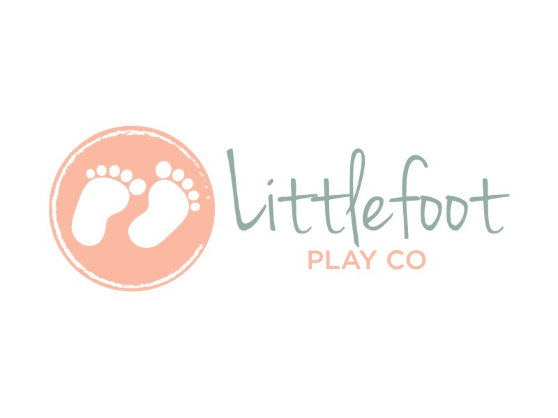 LITTLEFOOT PLAY CO logo design by sheilavalencia