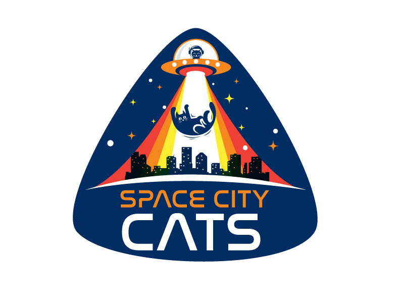 Space City Cats logo design by dasigns