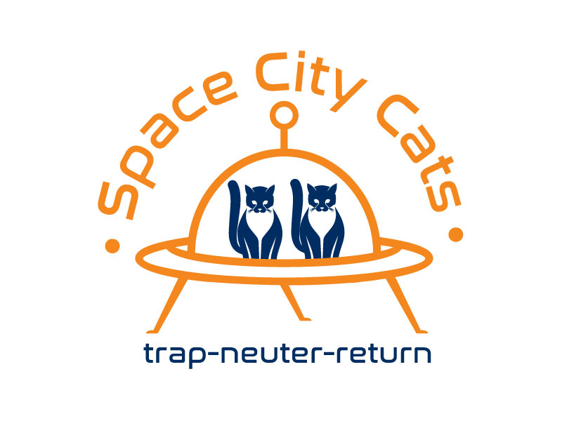 Space City Cats logo design by yondi