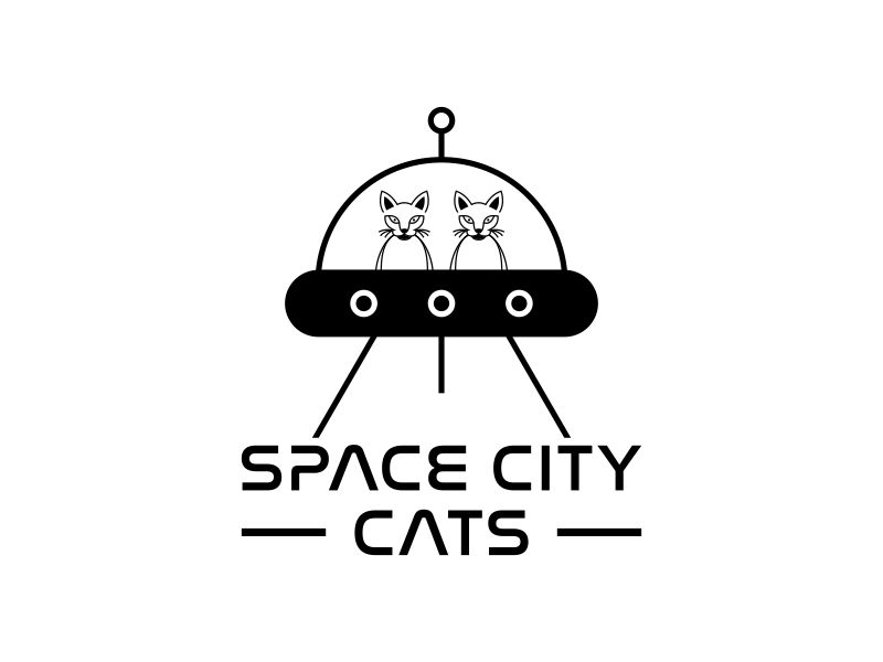 Space City Cats logo design by salis17