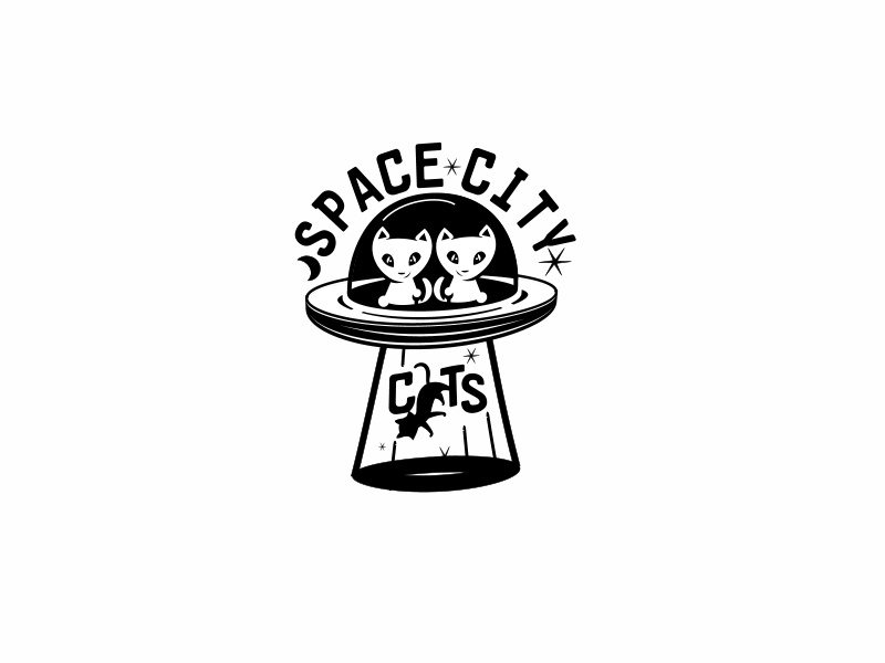 Space City Cats logo design by ruslanyliudmyla