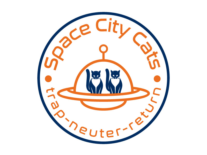Space City Cats logo design by yondi