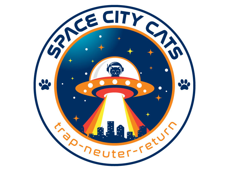 Space City Cats logo design by dasigns