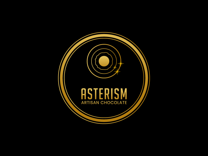 Asterism Artisan Chocolate logo design by gateout