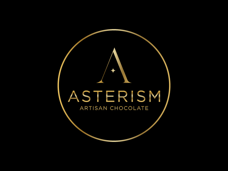 Asterism Artisan Chocolate logo design by Fear