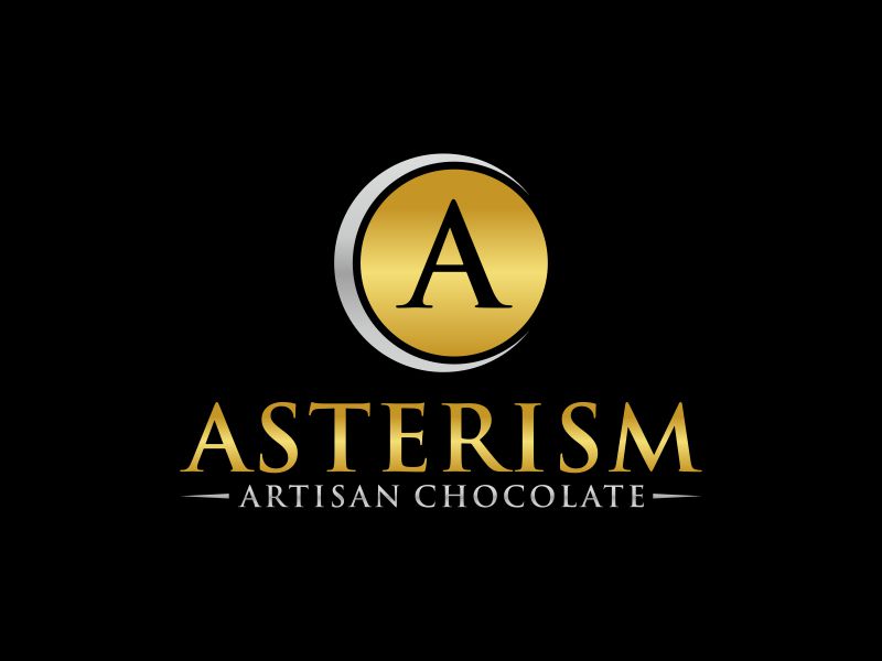 Asterism Artisan Chocolate logo design by puthreeone