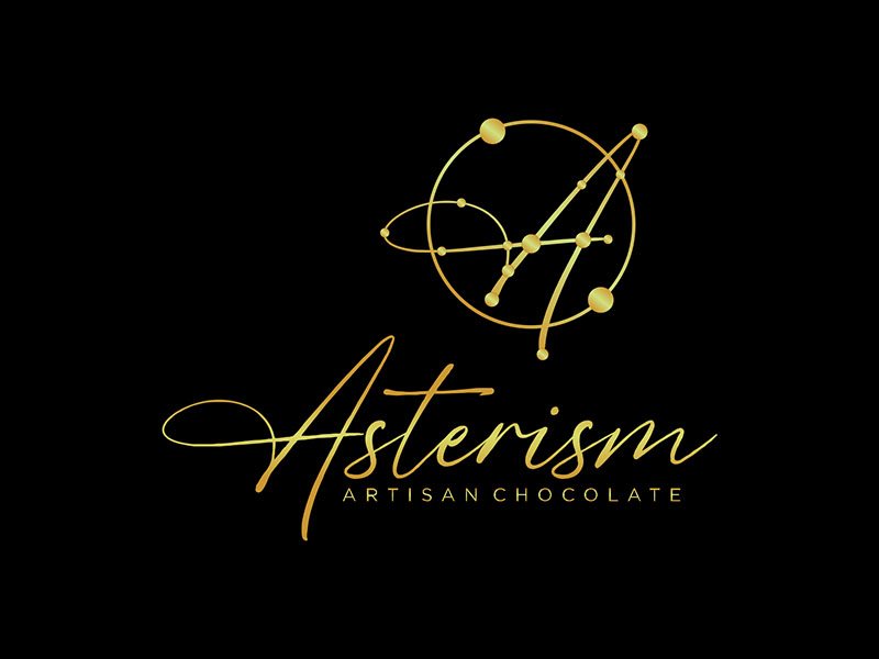 Asterism Artisan Chocolate logo design by zeta
