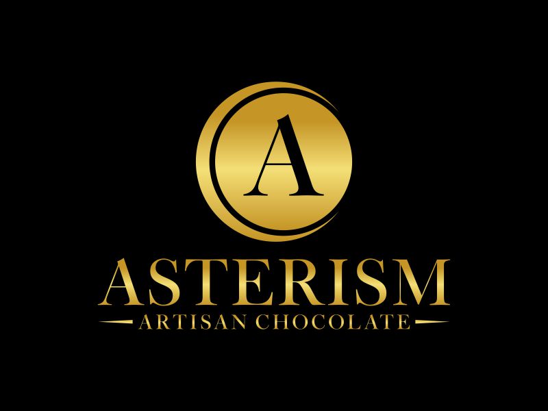 Asterism Artisan Chocolate logo design by puthreeone