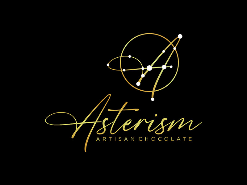 Asterism Artisan Chocolate logo design by zeta