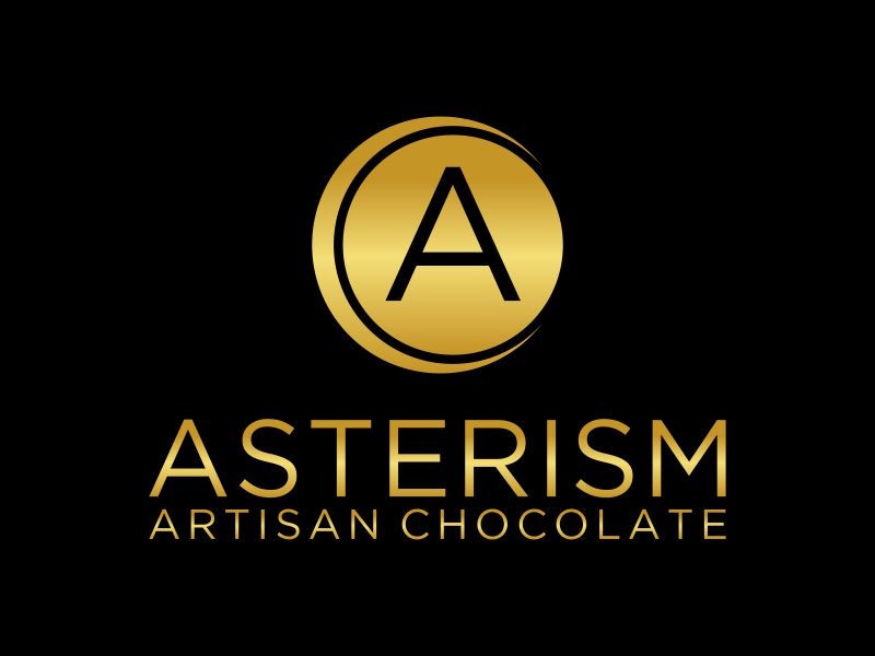 Asterism Artisan Chocolate logo design by puthreeone