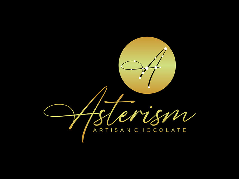 Asterism Artisan Chocolate logo design by zeta