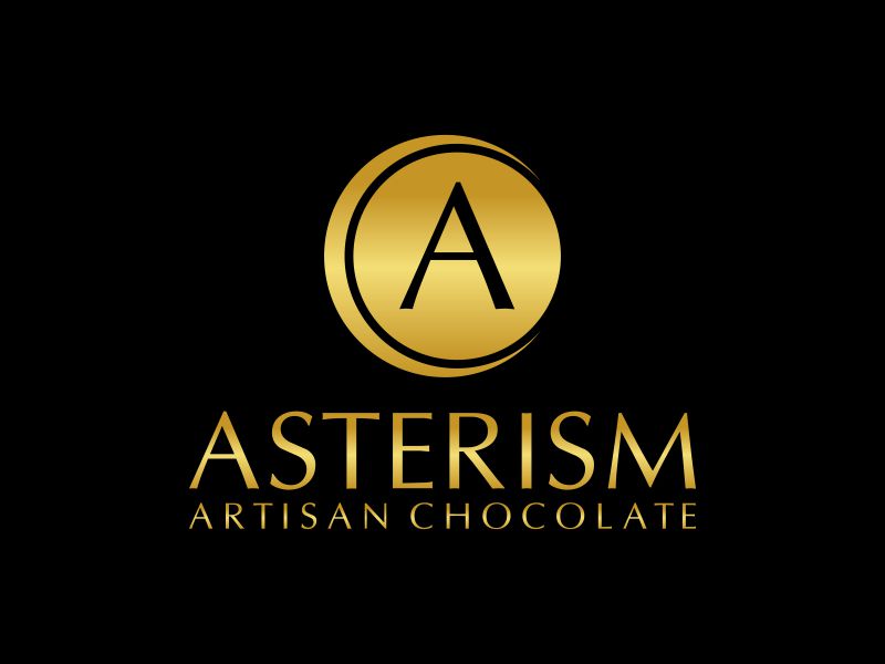 Asterism Artisan Chocolate logo design by puthreeone