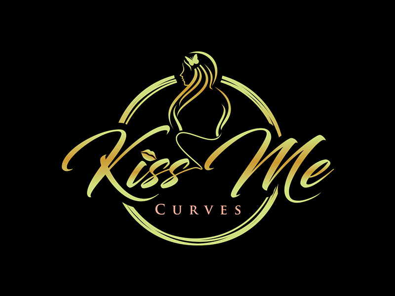Kiss Me Curves logo design by zeta