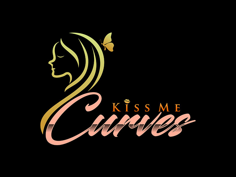 Kiss Me Curves logo design by zeta