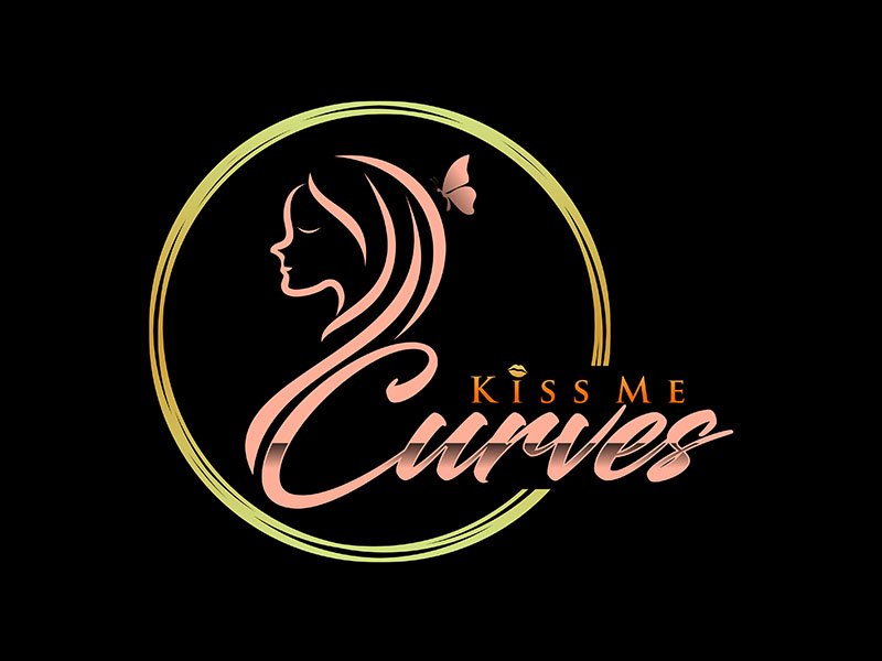Kiss Me Curves logo design by zeta
