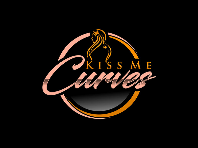 Kiss Me Curves logo design by zeta