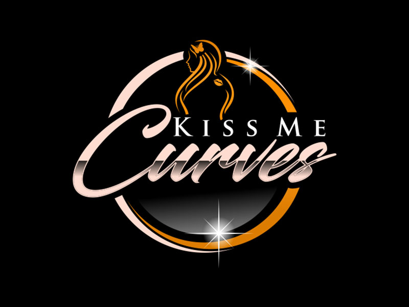 Kiss Me Curves logo design by zeta