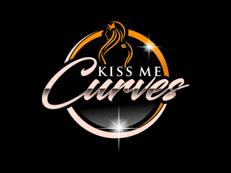 Kiss Me Curves logo design by zeta