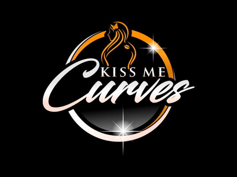Kiss Me Curves logo design by zeta