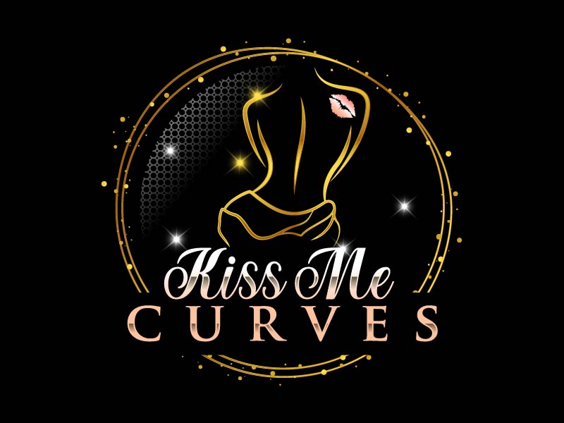 Kiss Me Curves logo design by dasigns