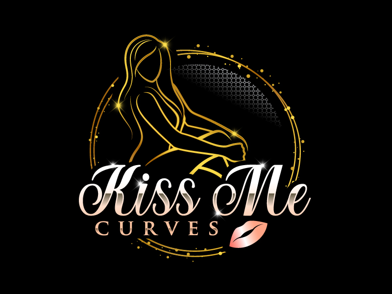 Kiss Me Curves logo design by dasigns
