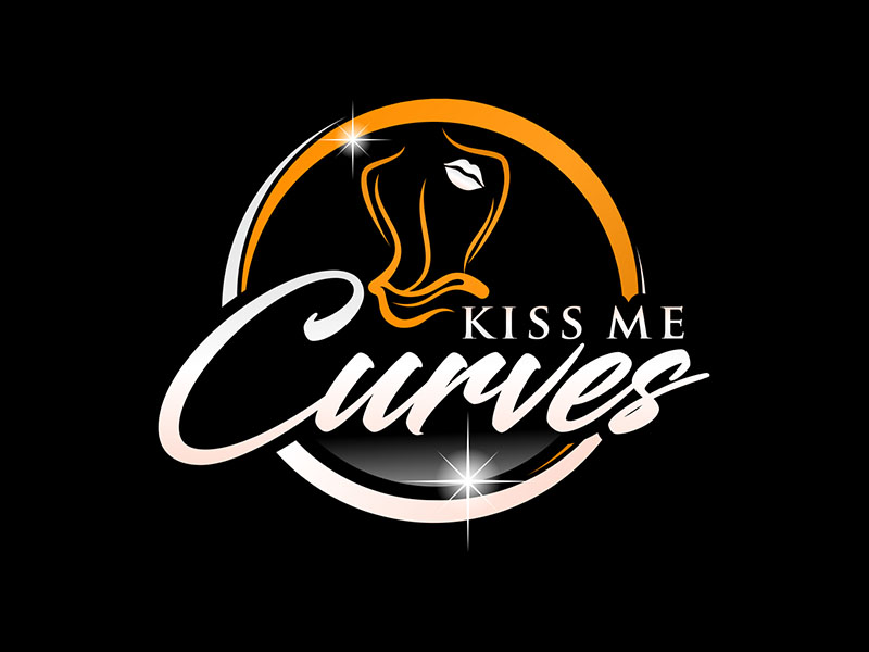 Kiss Me Curves logo design by zeta