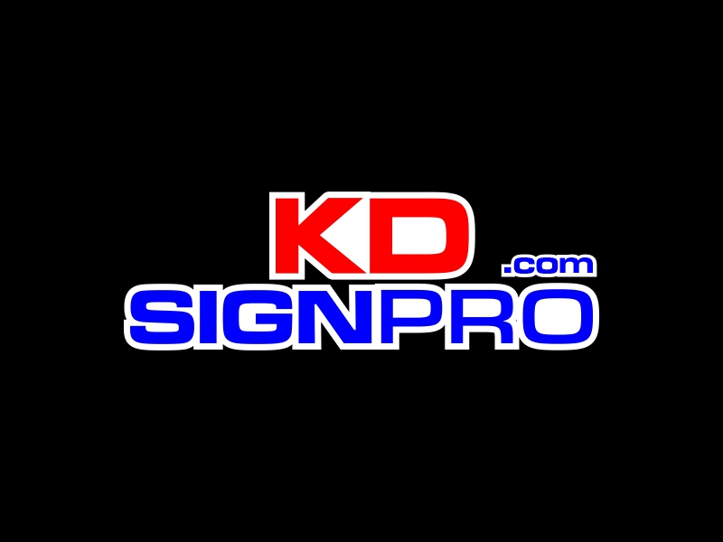 KDSIGNPRO.com logo design by Shabbir