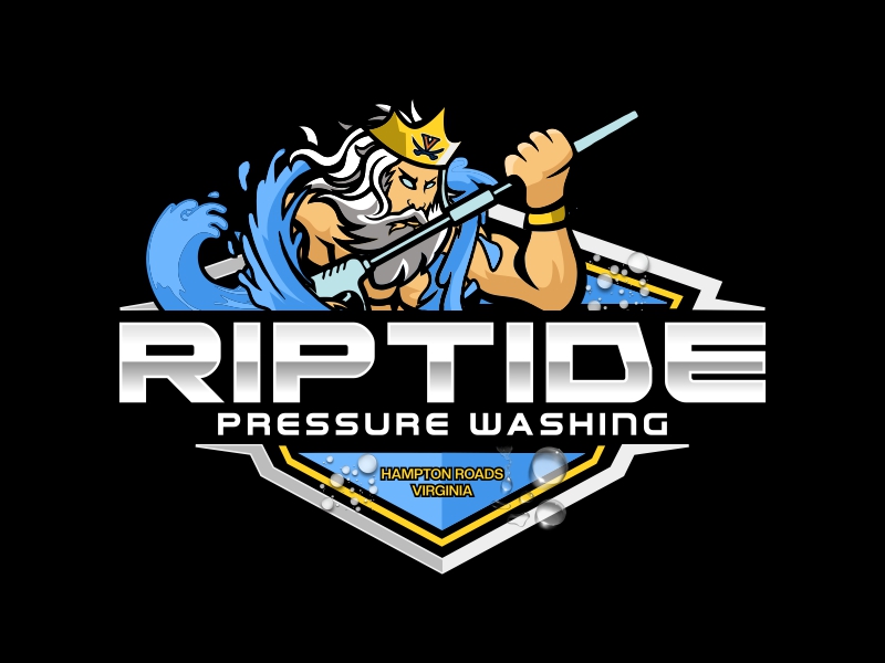Riptide Pressure Washing logo design by BlessedGraphic
