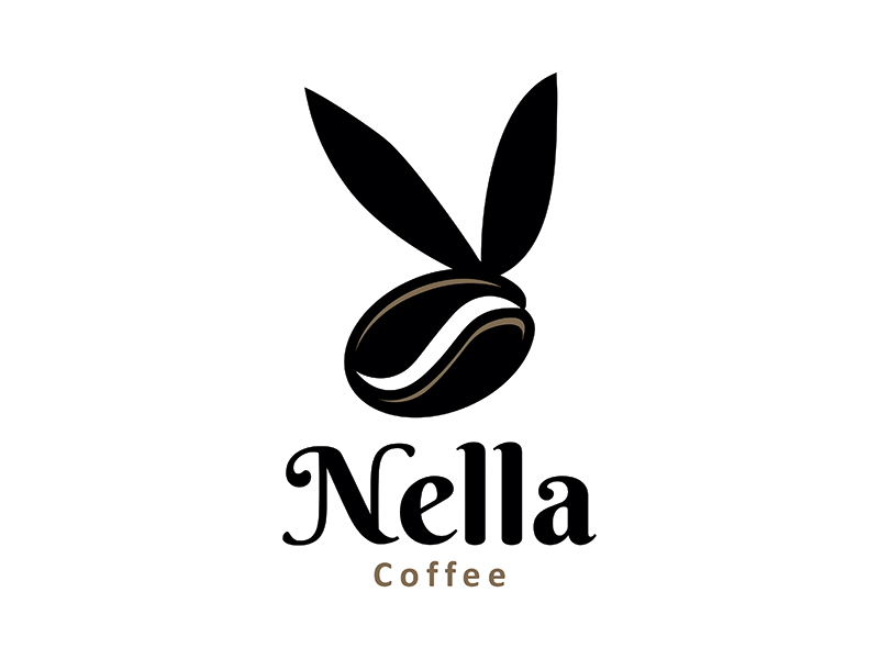Nella Coffee logo design by gitzart