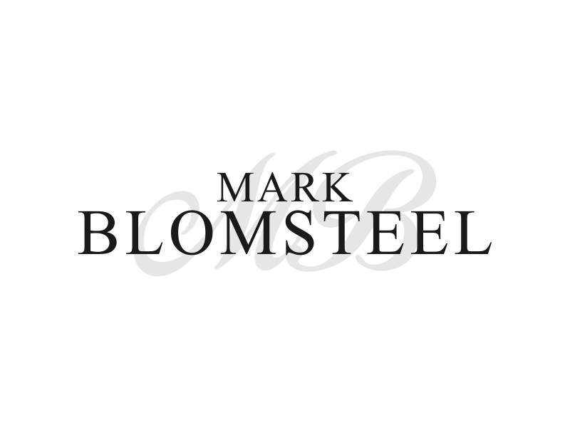 Mark Blomsteel logo design by BlessedGraphic