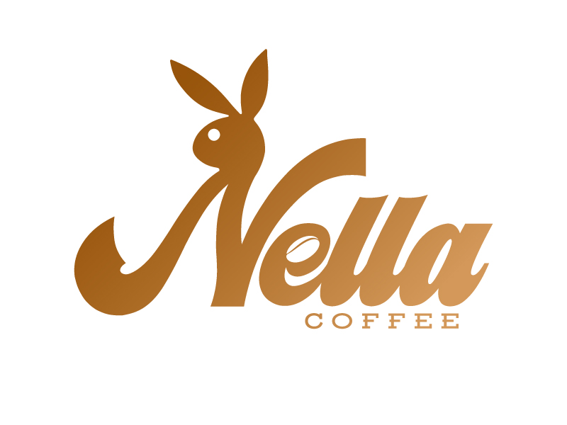 Nella Coffee logo design by Sami Ur Rab