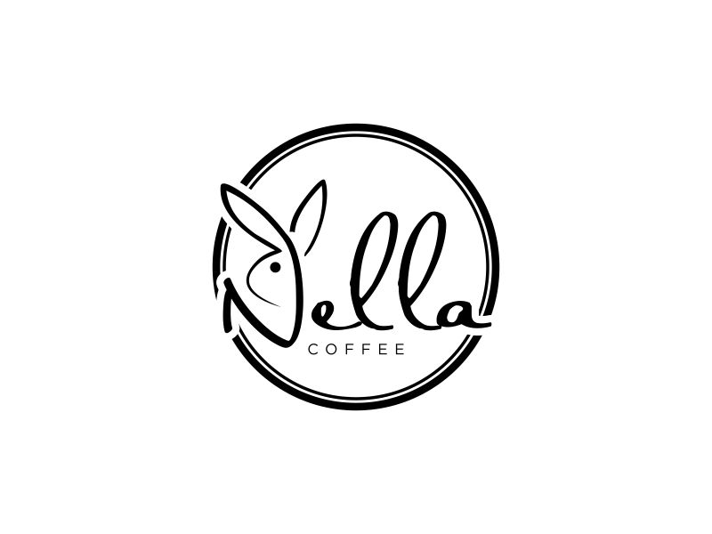 Nella Coffee logo design by Gedibal