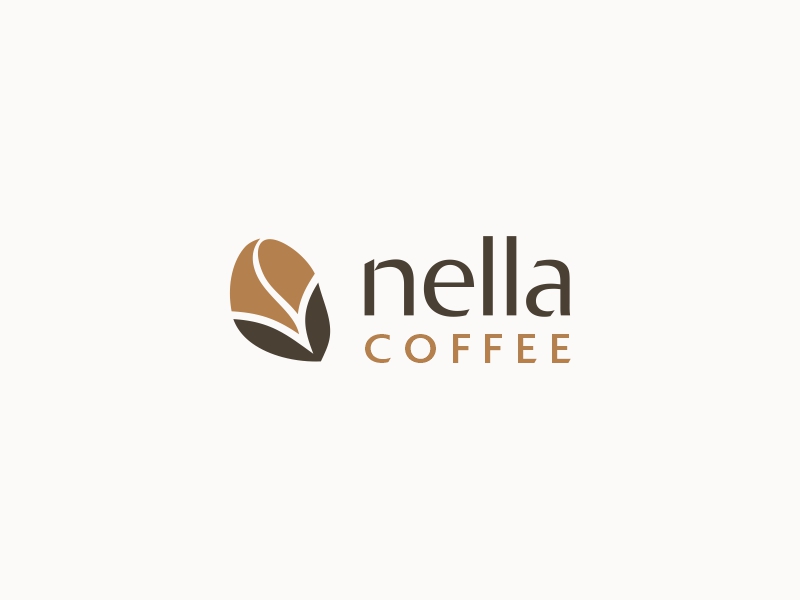 Nella Coffee logo design by Shabbir