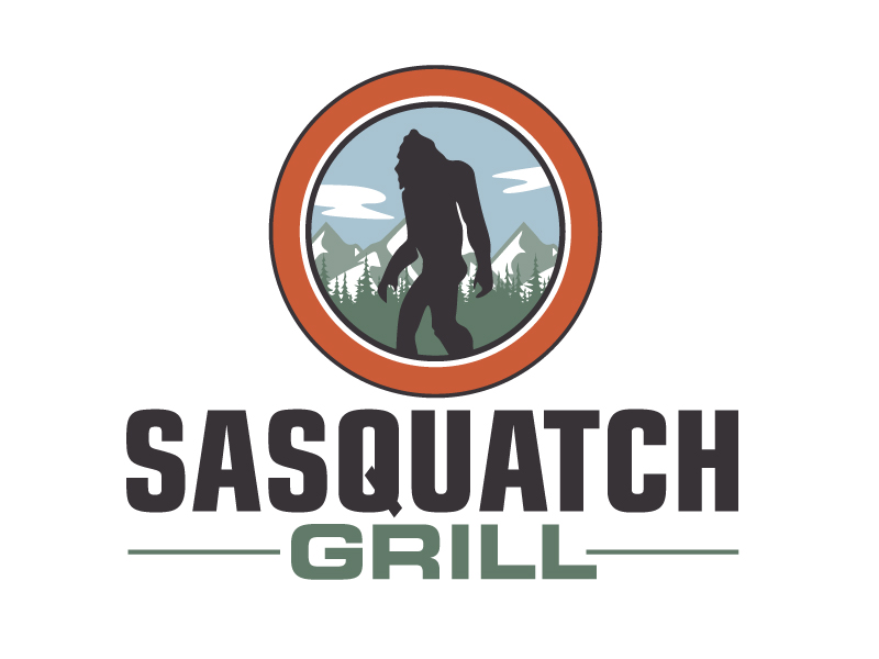 Sasquatch Grill logo design by ElonStark