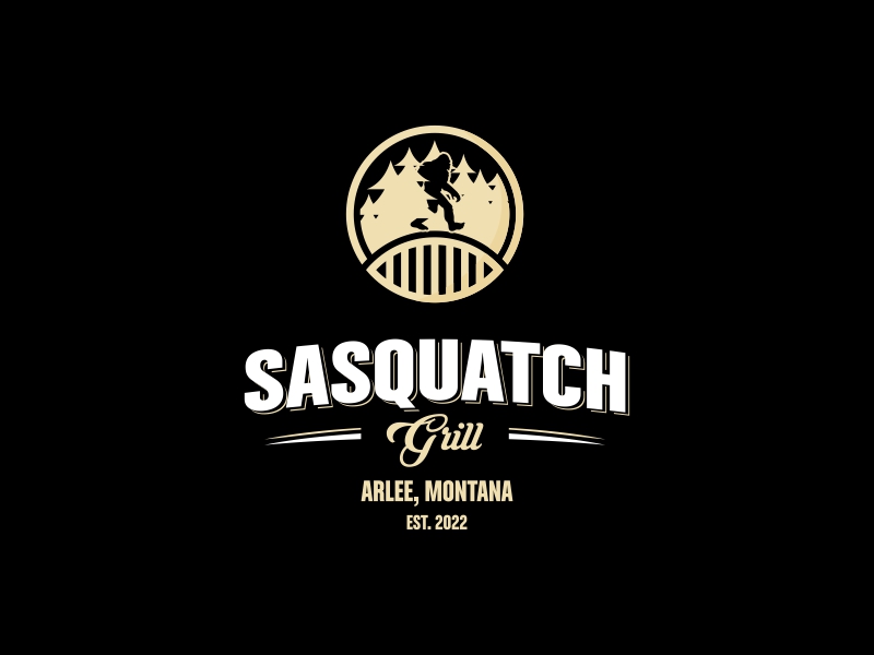 Sasquatch Grill logo design by Asani Chie