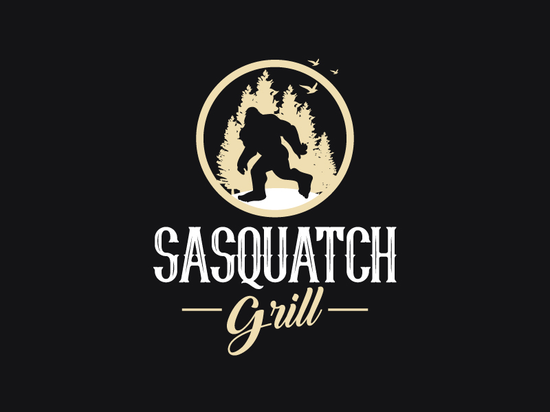 Sasquatch Grill logo design by Koushik