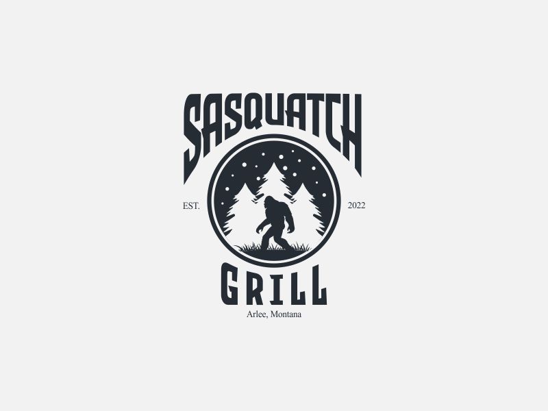 Sasquatch Grill logo design by BlessedGraphic
