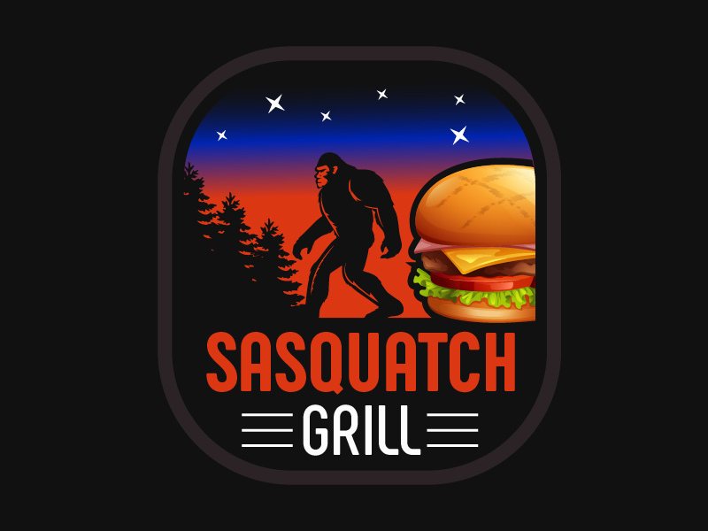 Sasquatch Grill logo design by czars
