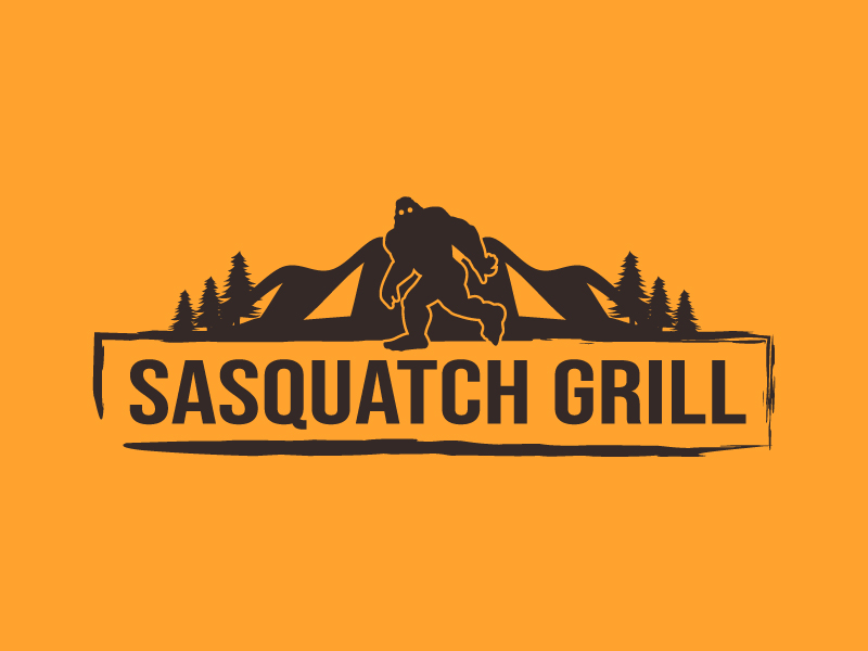 Sasquatch Grill logo design by NadeIlakes