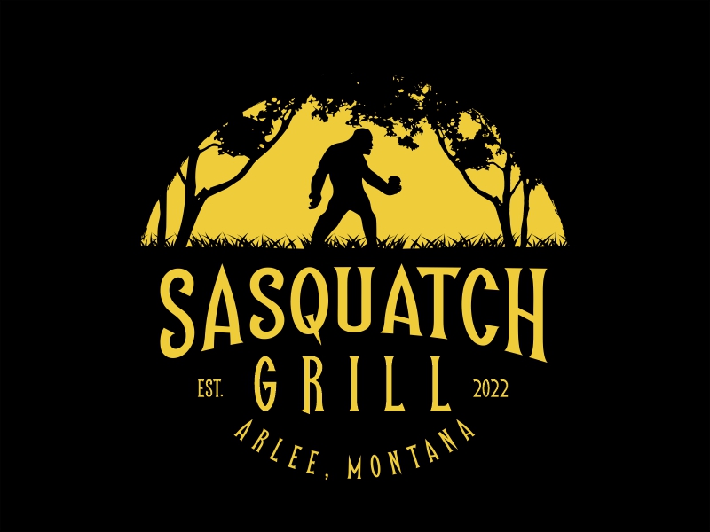 Sasquatch Grill logo design by Shabbir