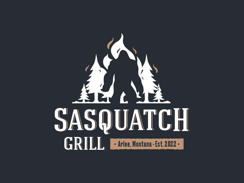 Sasquatch Grill logo design by Ibrahim