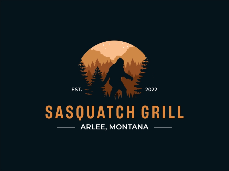Sasquatch Grill logo design by yoppunx