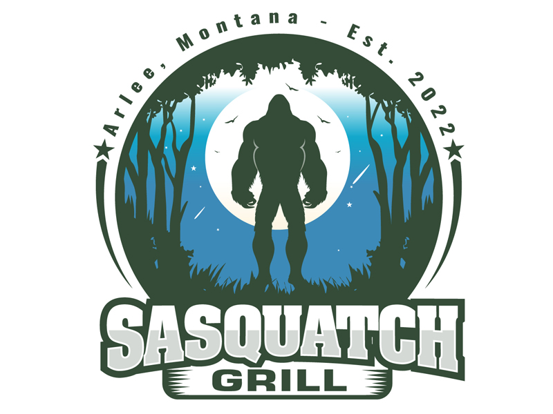 Sasquatch Grill logo design by DreamLogoDesign