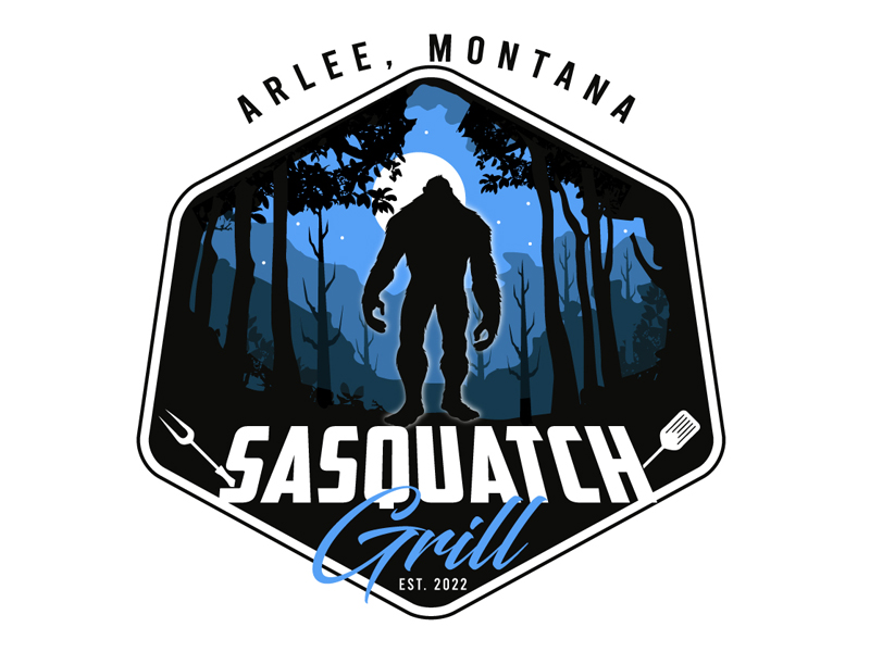 Sasquatch Grill logo design by DreamLogoDesign